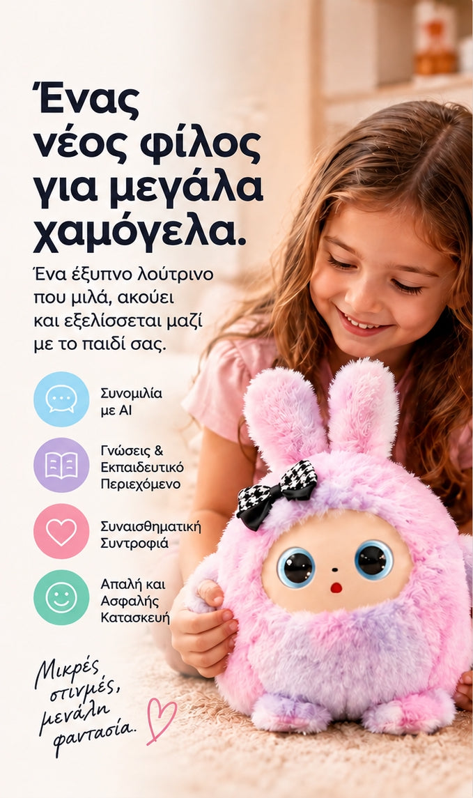 AI Buddy – Διαδραστικό Λούτρινο με Τεχνητή Νοημοσύνη