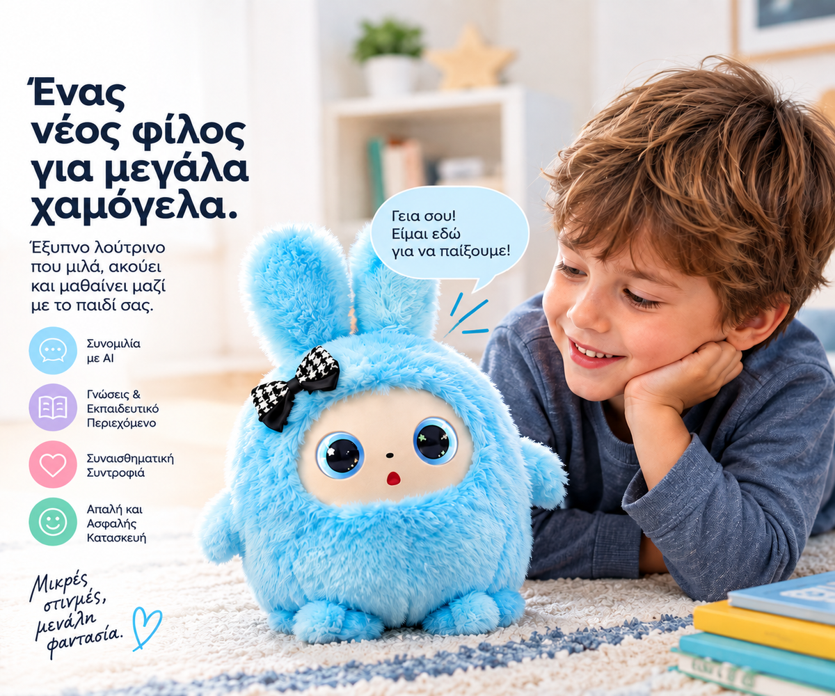 AI Buddy – Διαδραστικό Λούτρινο με Τεχνητή Νοημοσύνη